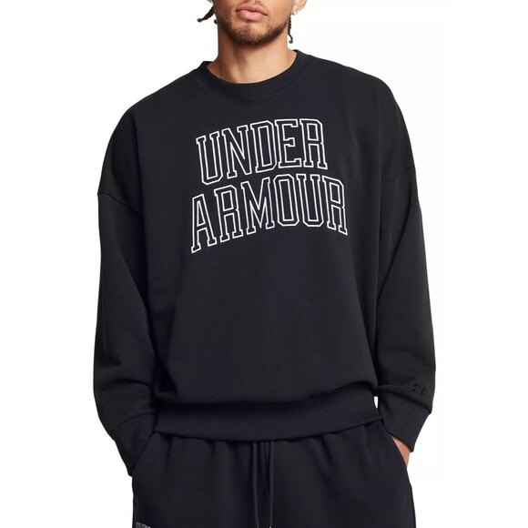 NWT UA MEN’S UNDER ARMOUR OVER SIZED FRENCH TERRY FLEECE SWEATSHIRT SIZE MEDIUM - Picture 2 of 4